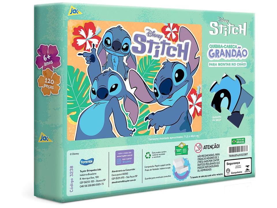 Quebra-cabeça 120 Peças Grandão Stitch - 3