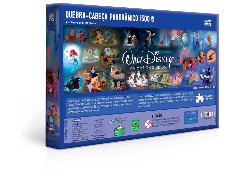 Quebra-cabeça 1500 Peças Game Office Walt Disney - 2