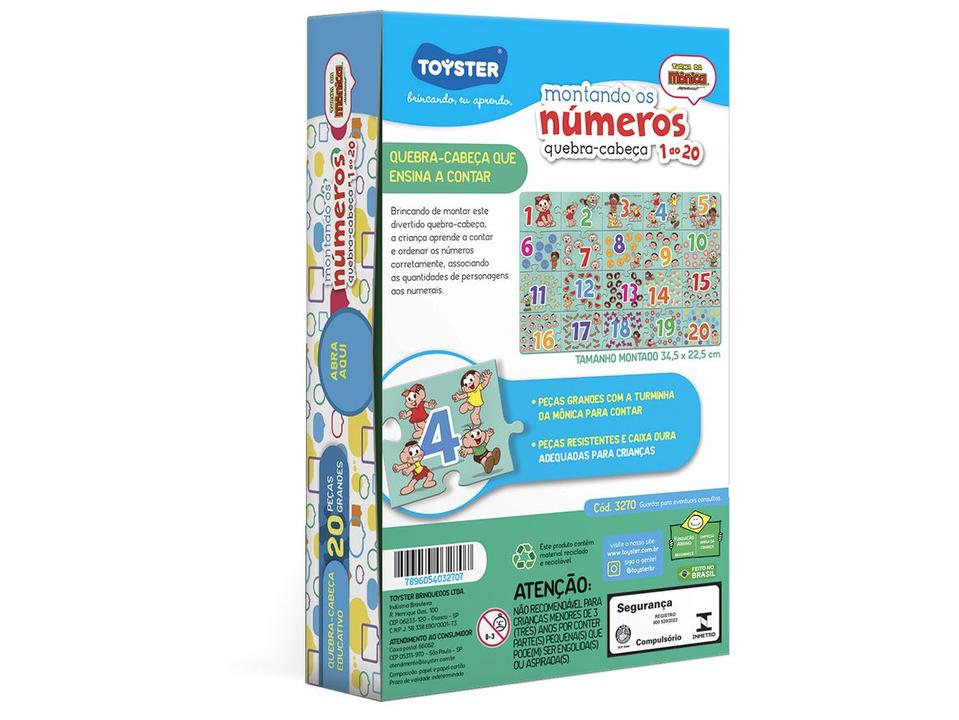 Quebra-cabeça 20 Peças Turma da Mônica - 2