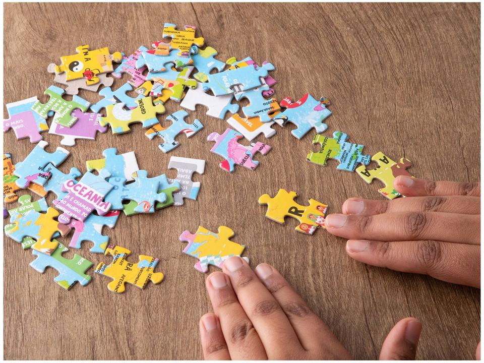 Quebra-cabeça 200 Peças Mapa do Mundo - 1