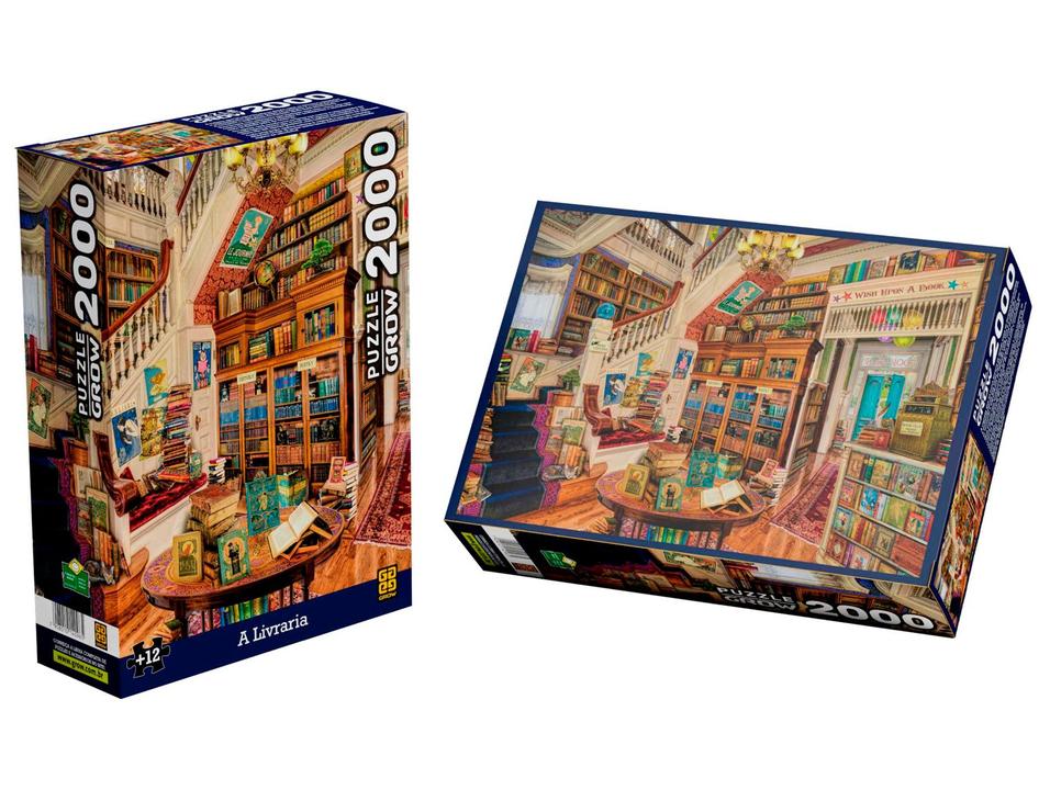 Quebra-cabeça 2000 Peças A Livraria Especial - 2