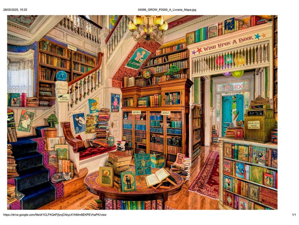 Quebra-cabeça 2000 Peças A Livraria Especial - 1