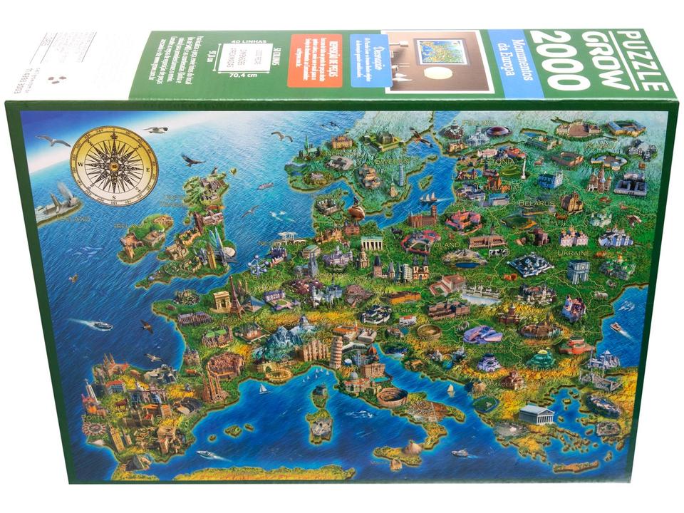 Quebra-cabeça 2000 Peças Puzzle Monumentos da - 5