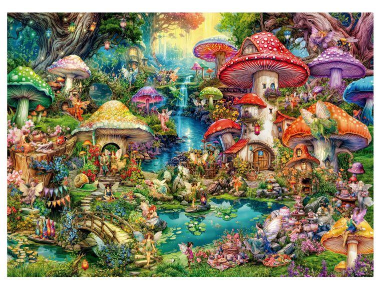 Quebra-cabeça 2000 Peças Vilarejo das Fadas - 1