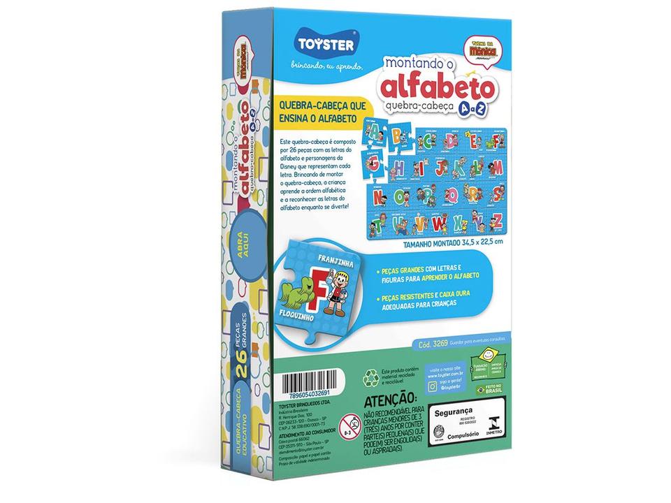 Quebra-cabeça 26 Peças Turma da Mônica - 2