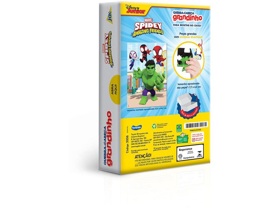 Quebra-cabeça 28 Peças Spidey Hulk Jak - Toyster - 5