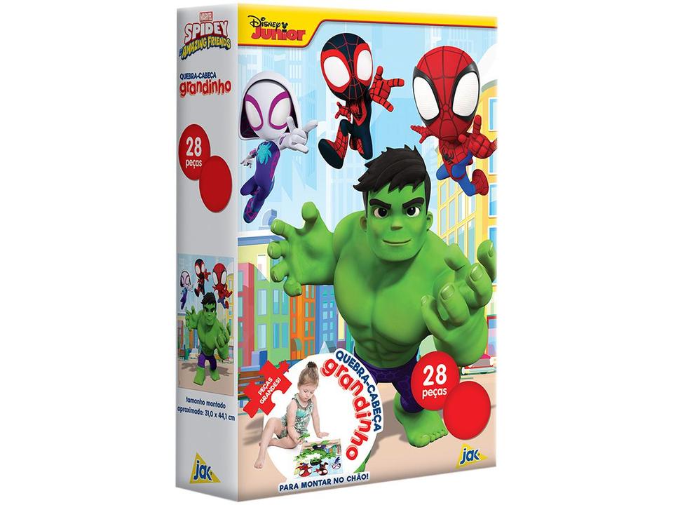 Quebra-cabeça 28 Peças Spidey Hulk Jak - Toyster