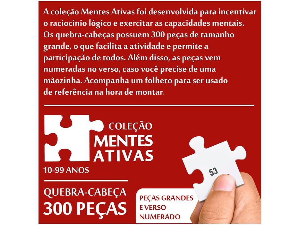 Quebra-cabeça 300 Peças Game Office Pássaros - 3