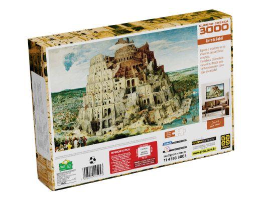 Quebra-cabeça 3000 Peças Torre de Babel Grow - 1