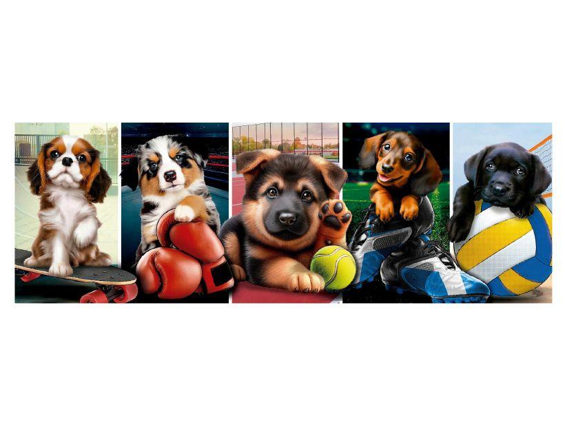 Quebra-cabeça 350 Peças Cachorrinhos Esportistas - 1