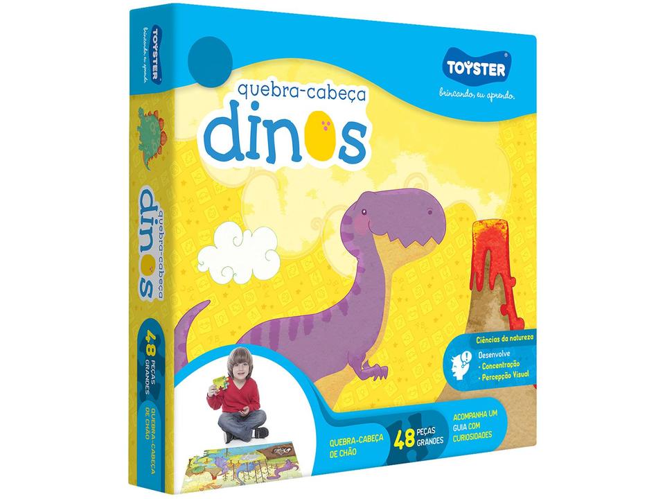 Quebra-cabeça 48 Peças Dinossauros Grandão - Toyster