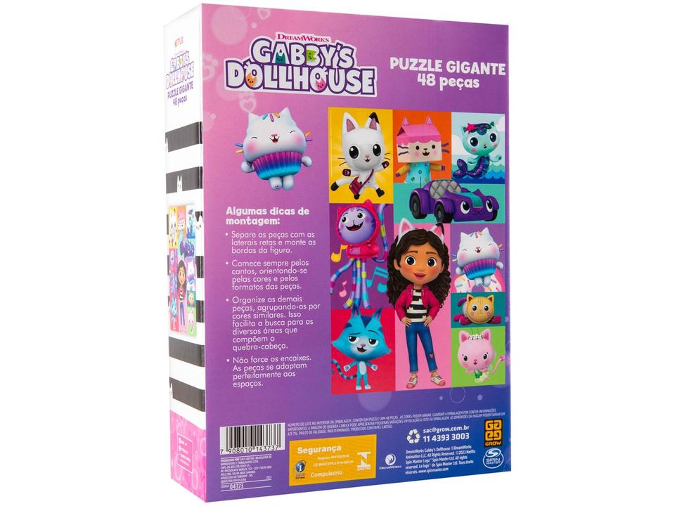 Quebra-cabeça 48 Peças Gabbys Dollhouse Grow - 5