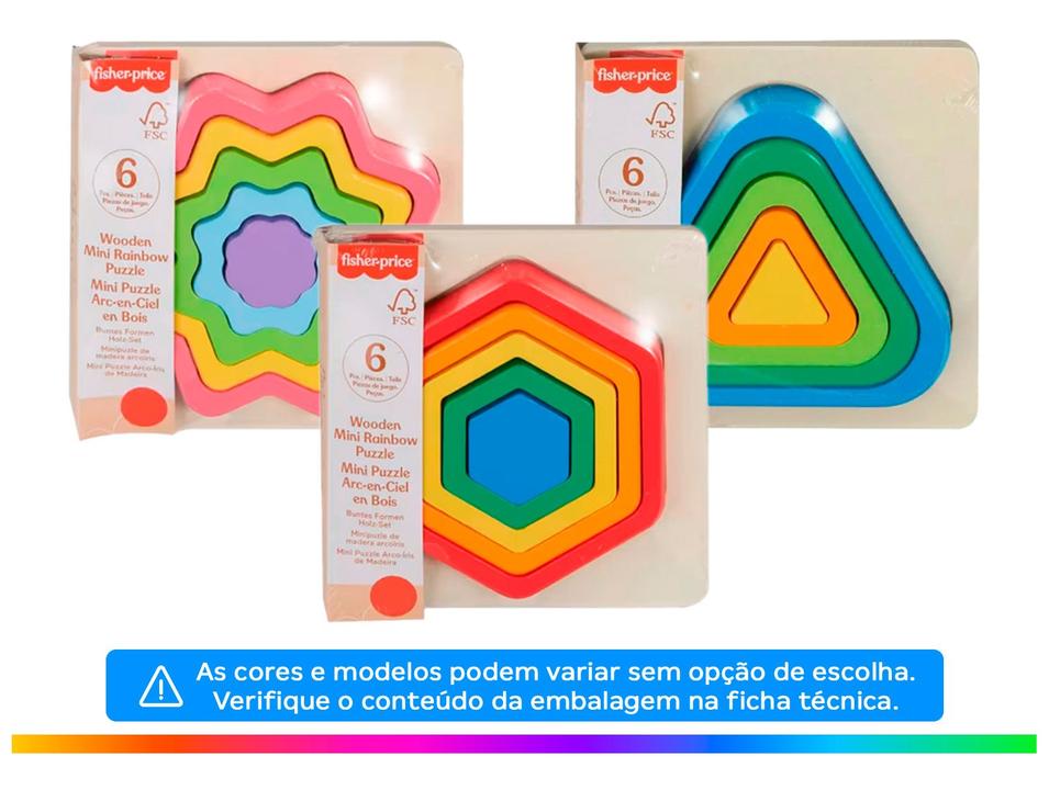 Quebra-cabeça 5 Peças Arco-íris Fisher-Price - 1