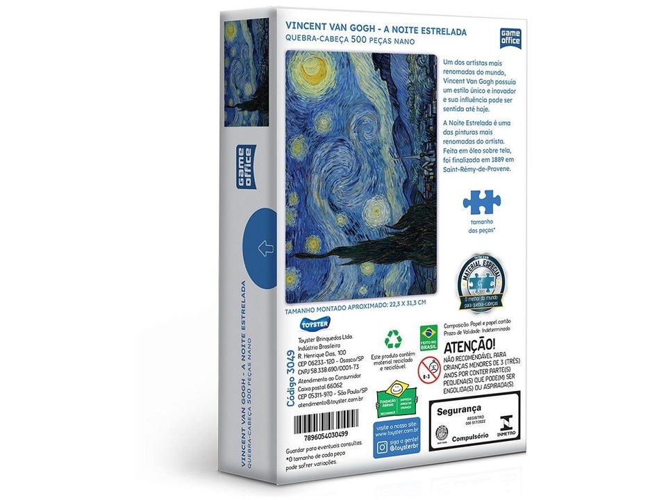 Quebra-cabeça 500 Peças A Noite Estrelada - 2