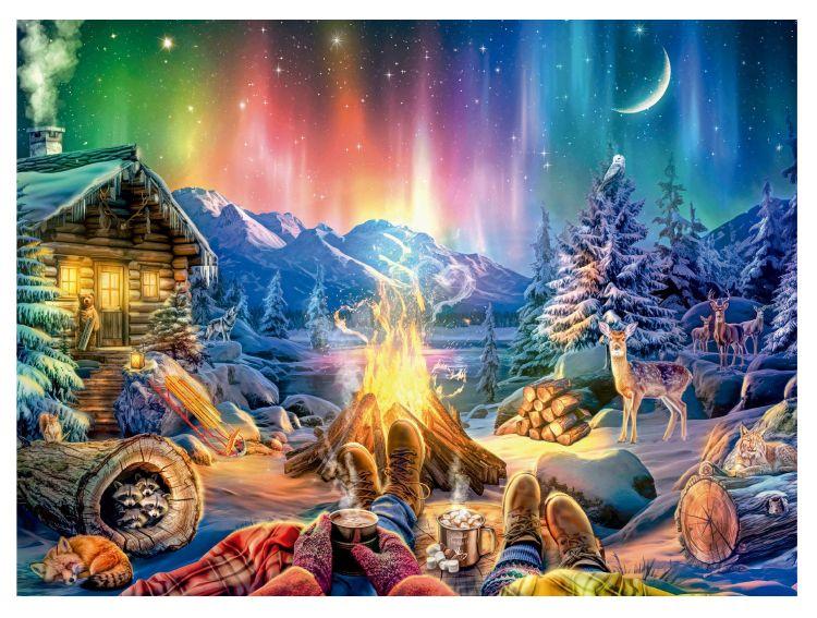 Quebra-cabeça 500 Peças Aurora Boreal Puzzle - 1