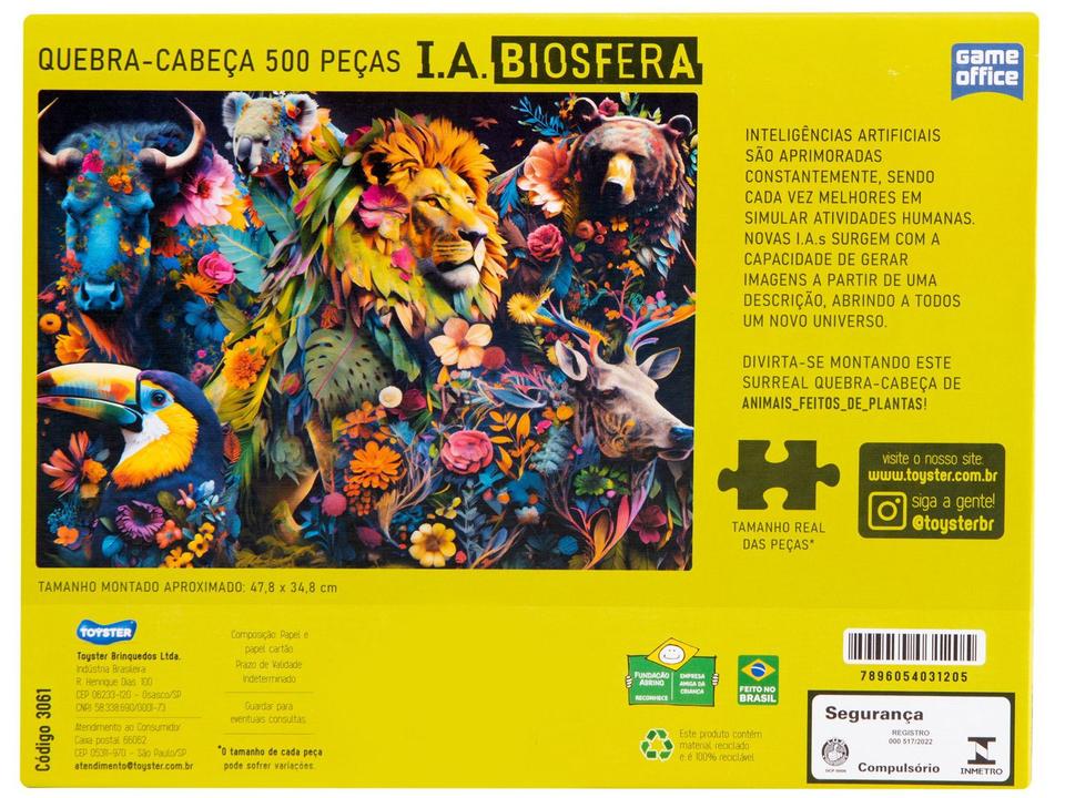 Quebra-cabeça 500 Peças Biosfera Game Office - 5