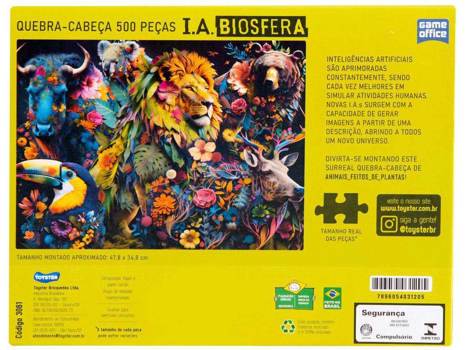 Quebra-cabeça 500 Peças Biosfera Game Office - 5