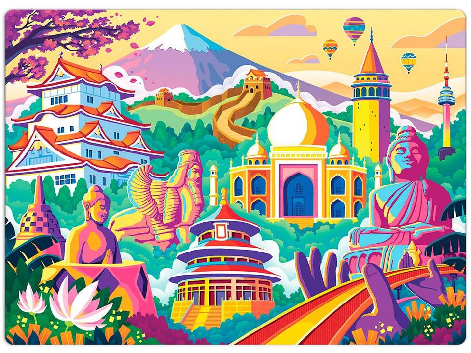 Quebra-cabeça 500 Peças Game Office Ásia - 2