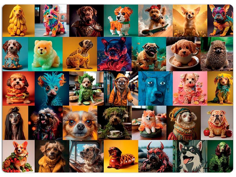 Quebra-cabeça 500 Peças Game Office IA Dogverso - 2