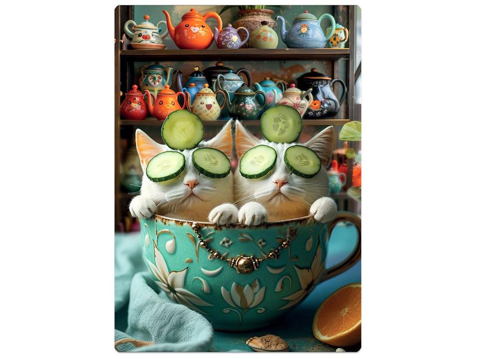 Quebra-cabeça 500 Peças Game Office IA Dondocats - 1