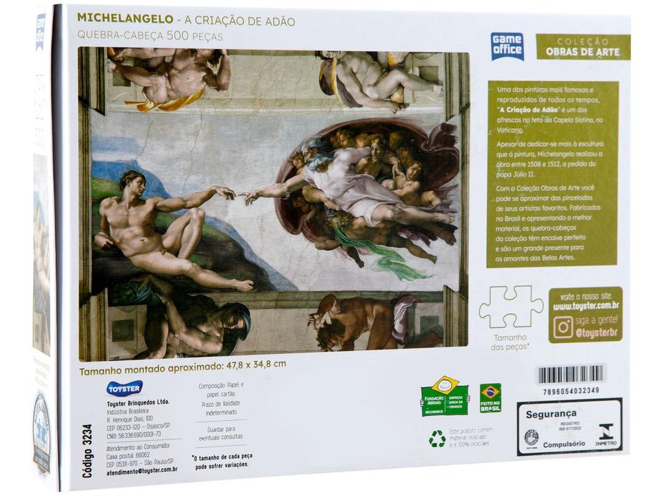 Quebra-cabeça 500 Peças Game Office Michelangelo - 6