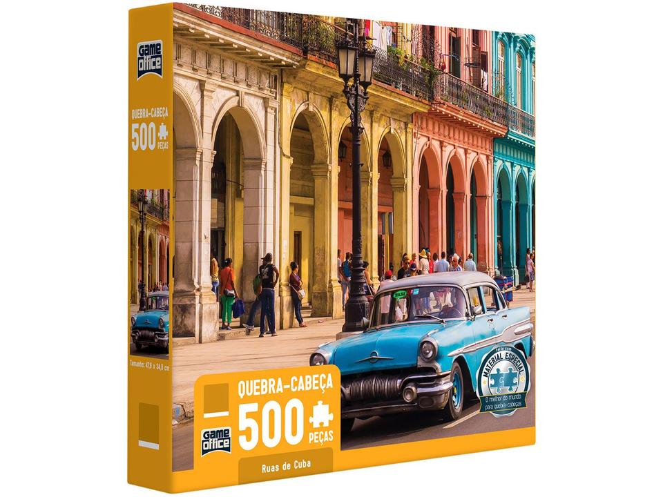 Quebra-cabeça 500 Peças Game Office - Ruas de Cuba Toyster