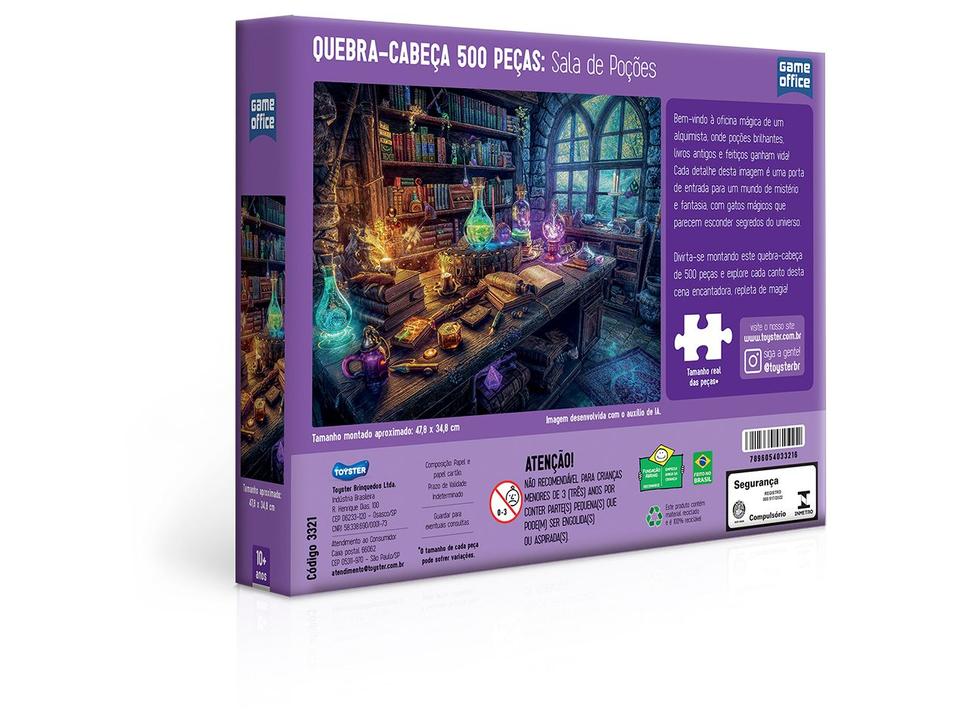 Quebra-cabeça 500 Peças Game Office - 2