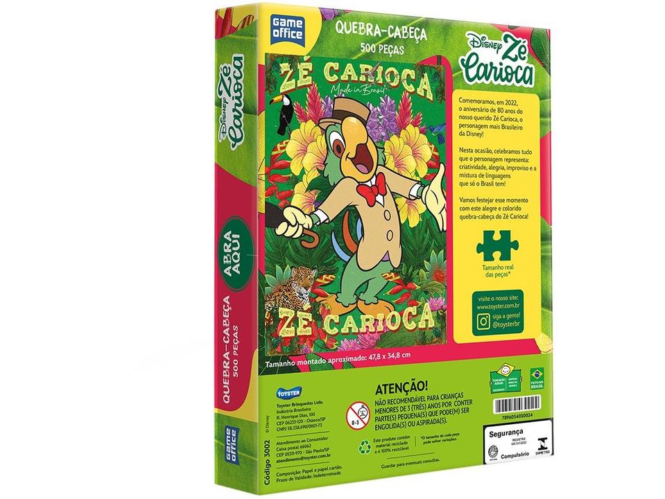 Quebra-cabeça 500 Peças Game-Office Zé Carioca - 1
