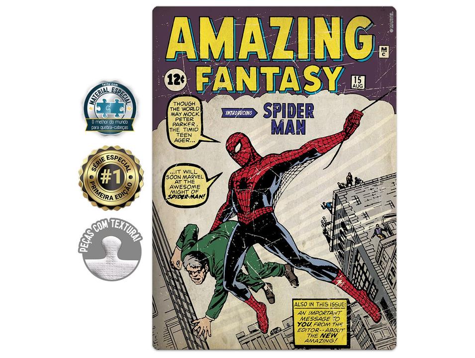 Quebra-cabeça 500 Peças Marvel Comics Game Office - 1