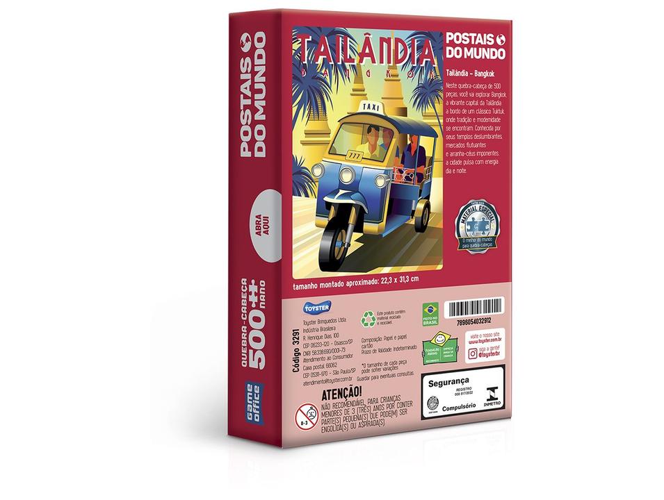 Quebra-cabeça 500 Peças Postais do Mundo - 2