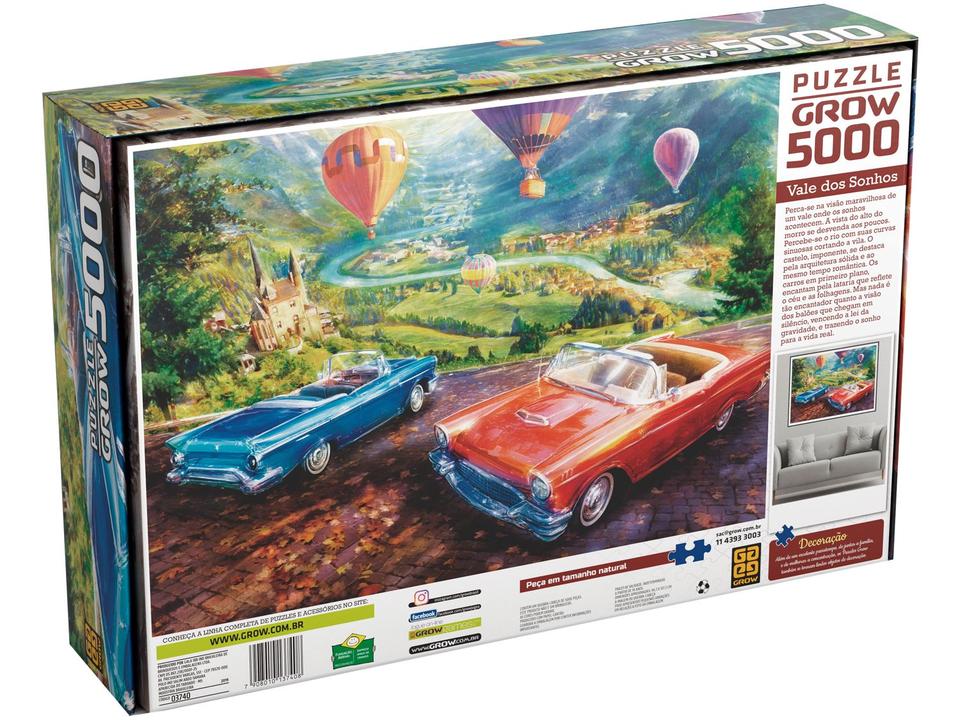 Quebra-cabeça 5000 Peças Paisagem Vale dos Sonhos - 1