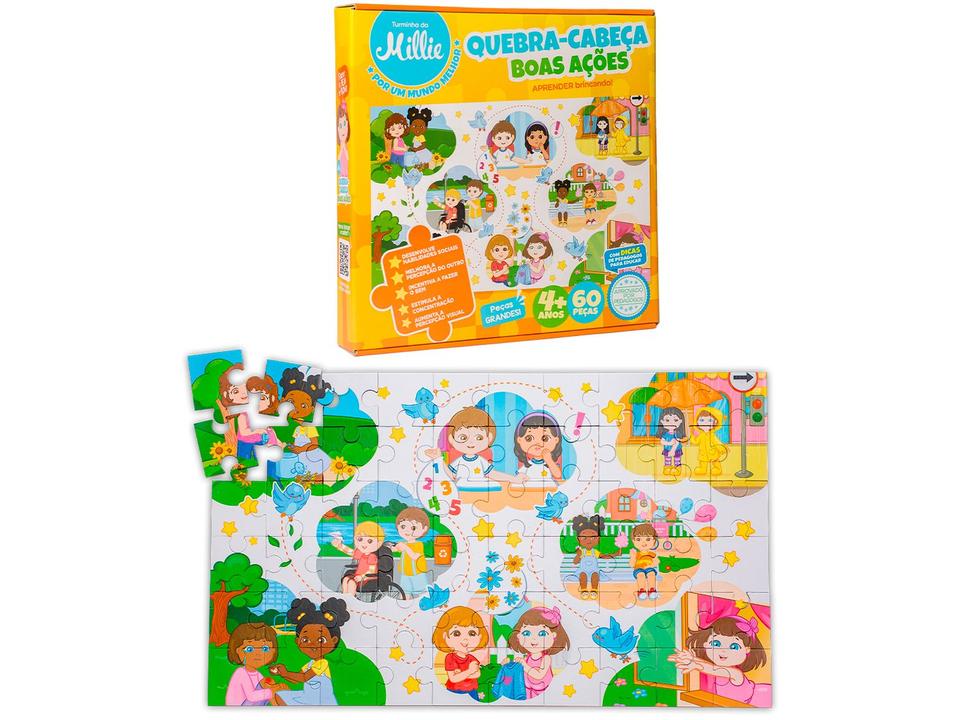 Quebra-cabeça 60 Peças Boas Ações - 5