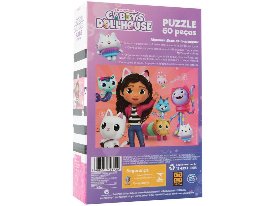 Quebra-cabeça 60 Peças Gabbys Dollhouse Grow - 5