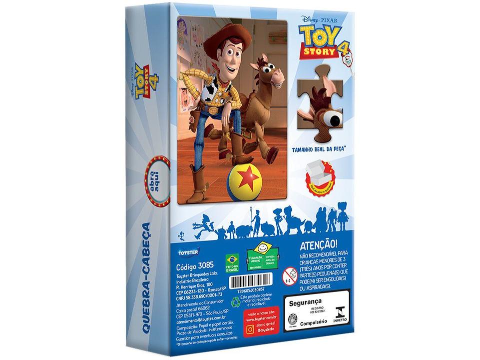 Quebra-cabeça 60 Peças Toy Story 4 Jak - 3085 Toyster Brinquedos - 1
