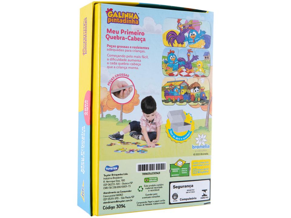 Quebra-cabeça 9 Peças Galinha Pintadinha Jak - 6