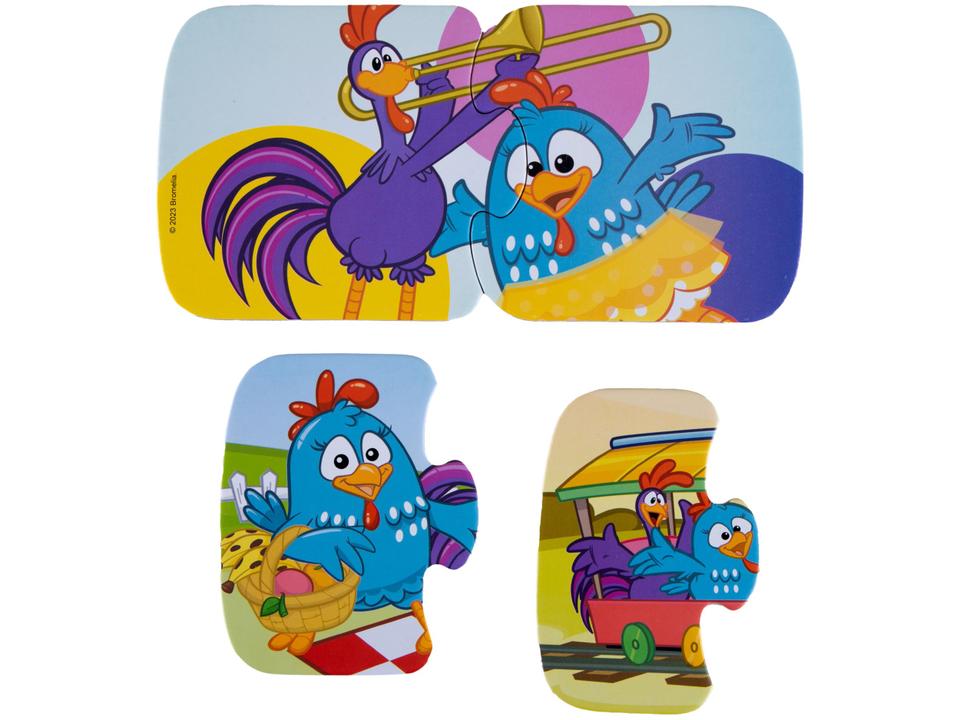 Quebra-cabeça 9 Peças Galinha Pintadinha Jak - 3