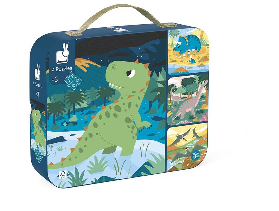 Quebra-cabeça Dinossauro Janod - 3