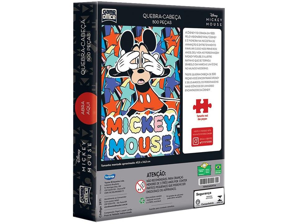 Quebra-cabeças 500 Peças Mickey Mouse Game Office - 1