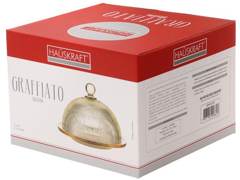 Queijeira com Tampa de Vidro Hauskraft Graffiato - 2