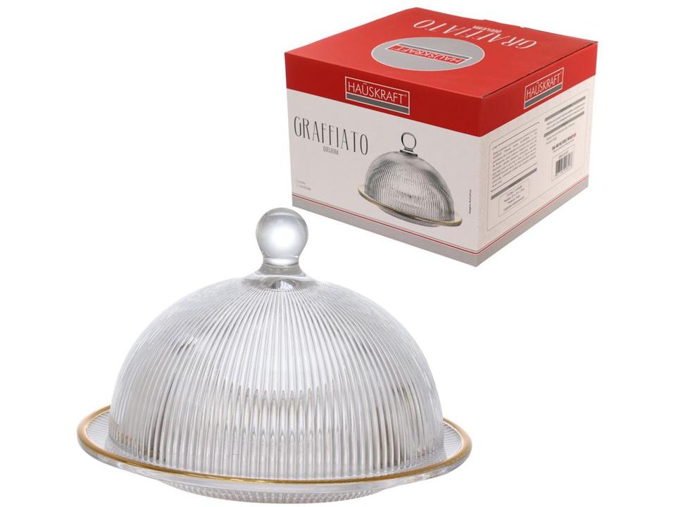 Queijeira com Tampa de Vidro Hauskraft Graffiato - 2