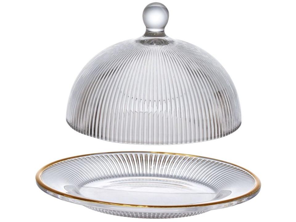 Queijeira com Tampa de Vidro Hauskraft Graffiato - 1