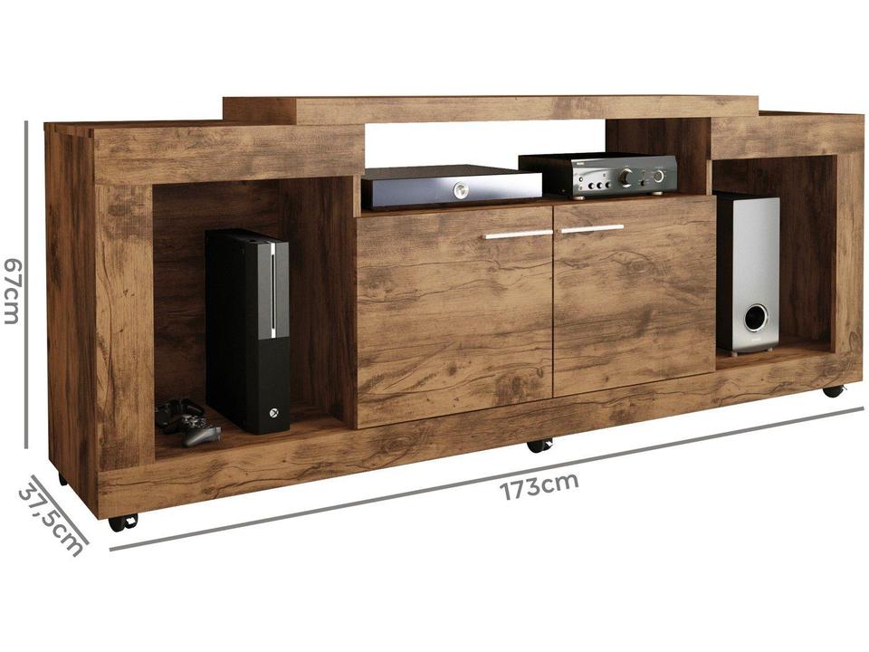 Rack com Painel para TV até 55” 2 Portas Caemmun Sense Eleganc - 6