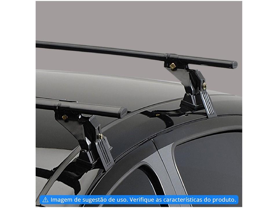 Rack para Carro Polo Hatch 2003 até 2014 Eqmax Aço 130cm Preto - 1