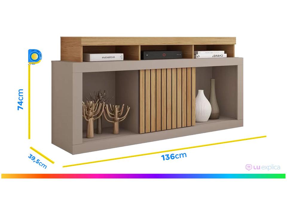 Rack para TV 1 Porta Caemmun Dragon 1.36 - 7