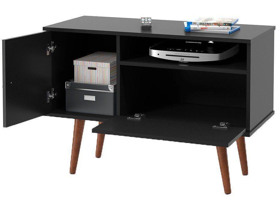 Rack para TV até 32” 2 Portas Retrô com Pés Palito - 2