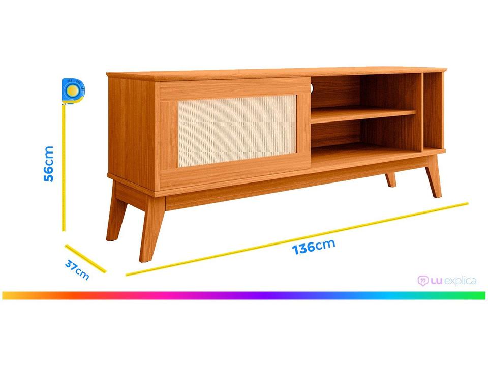 Rack para TV até 50" 1 Porta EDN Móveis Cayman - 3