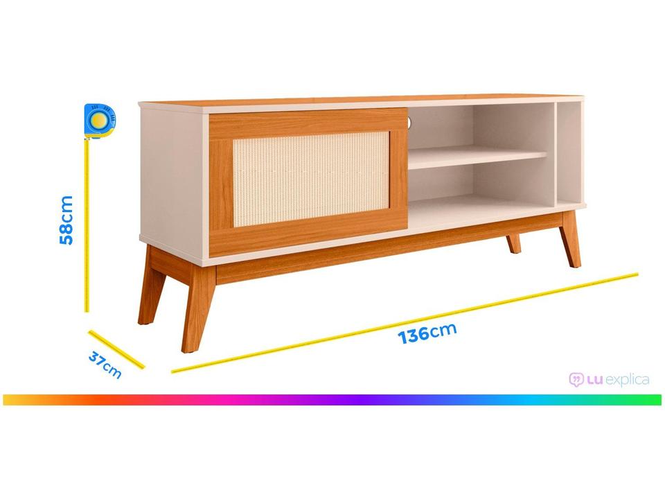 Rack para TV até 50" 1 Porta EDN Móveis Cayman - 3