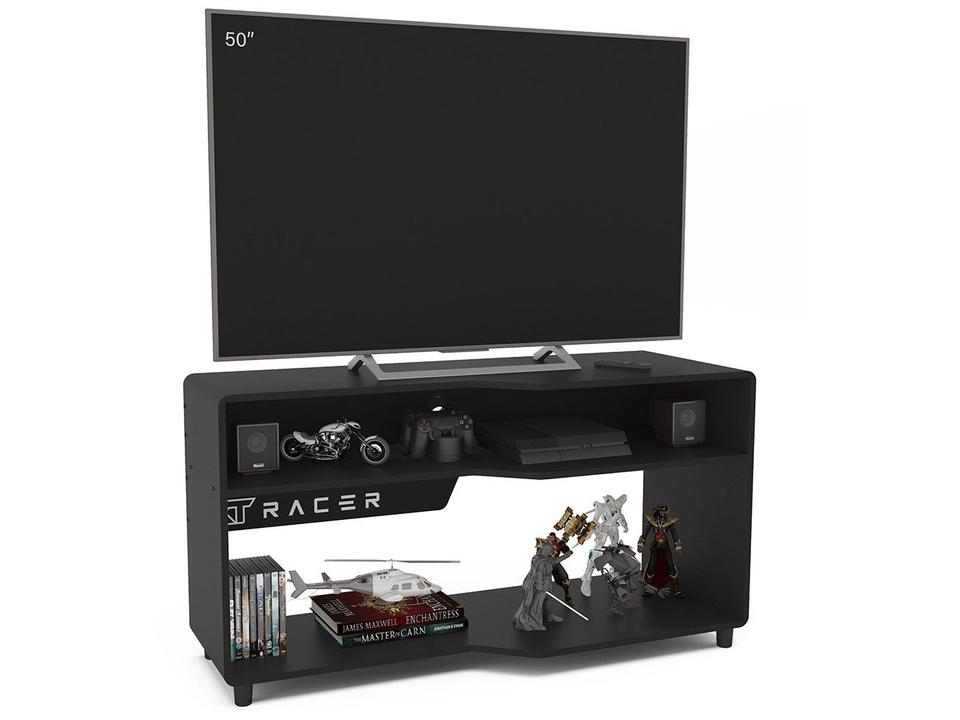 Rack para TV até 50” Politorno XT Racer Max Air Preto e Branco - 2