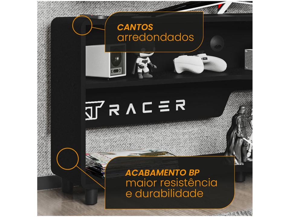 Rack para TV até 50” Politorno XT Racer Max Air Preto e Branco - 3