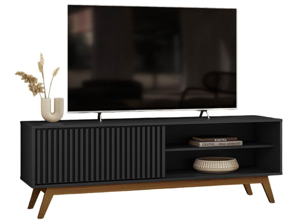 Rack para TV Até 55" 1 Porta Olivar Móveis Fox - 3